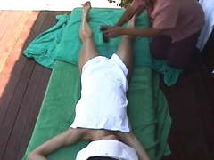 Hidden cam Bali Female Tourist gets a happy ending massage